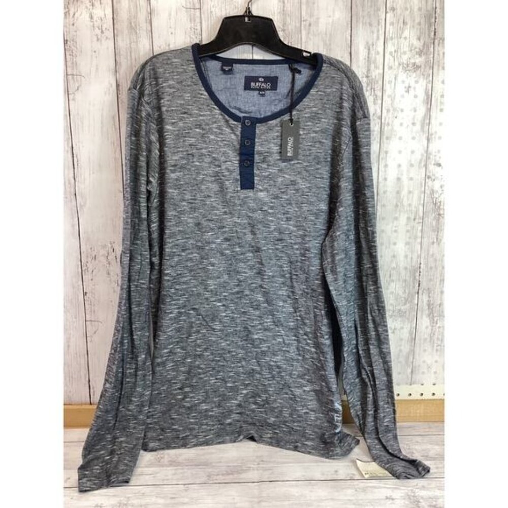 Goth y2k indie normcore gorpcore fisherman Buffalo David Bitton Long Sleeve XL